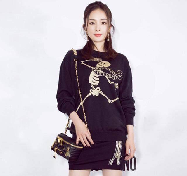 李溪芮,张蓝心和杨幂穿搭显高显瘦,网友:李宇春的更胜一筹_黑色_衣服