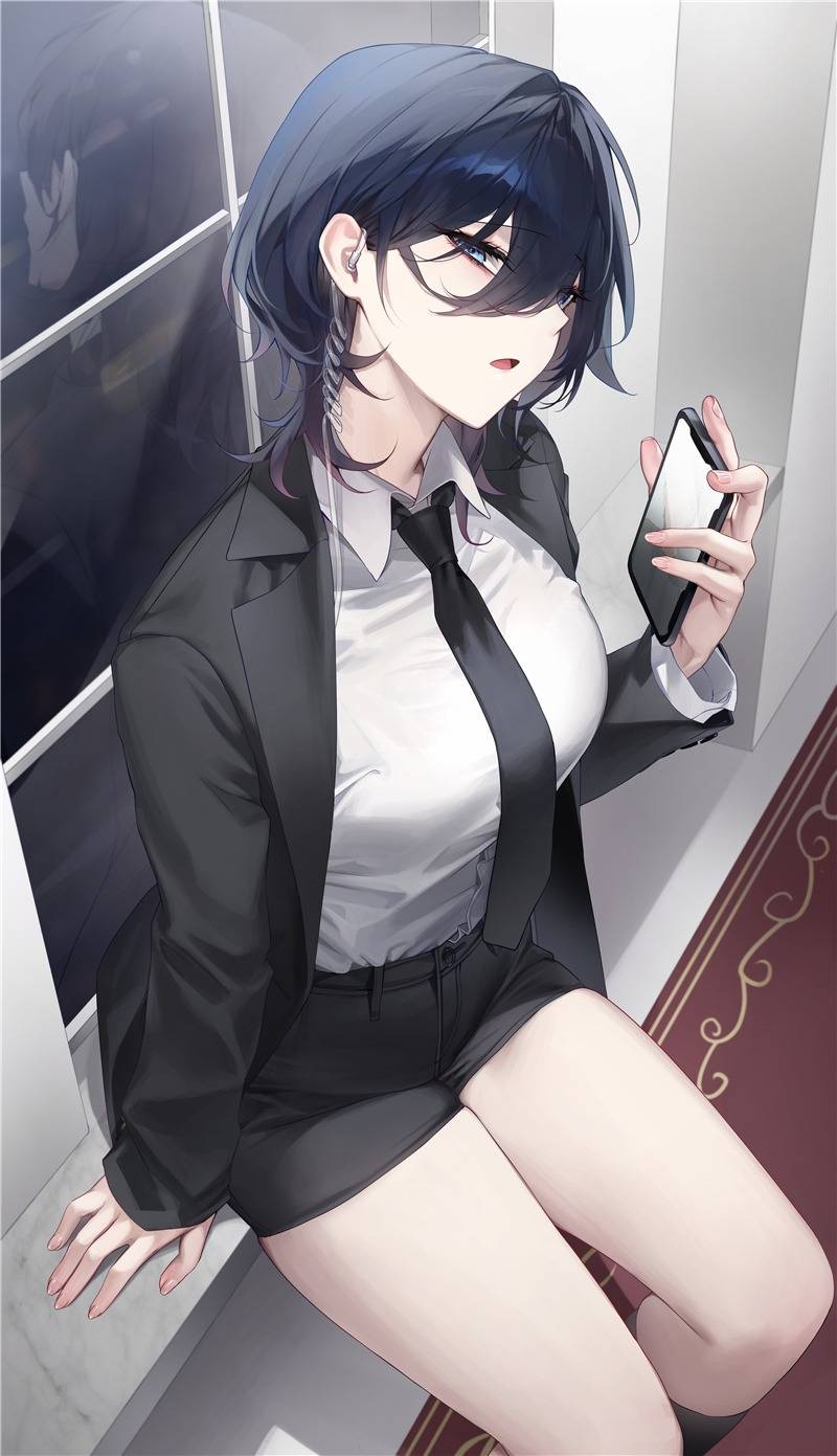 p站二次元帅气女生头像分享_女人