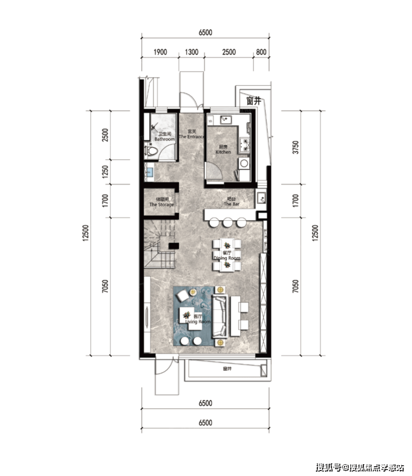 【青云上府】销售热线:400-0703-0733室2厅3卫青云上府 下叠户型·建