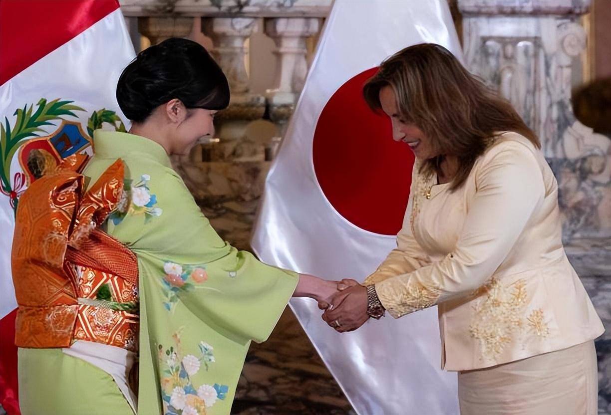 日本佳子公主会见秘鲁女总统!
