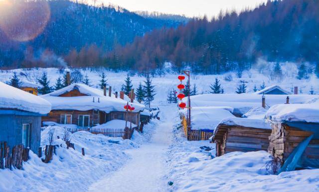 农村冬天雪景图片大全图片