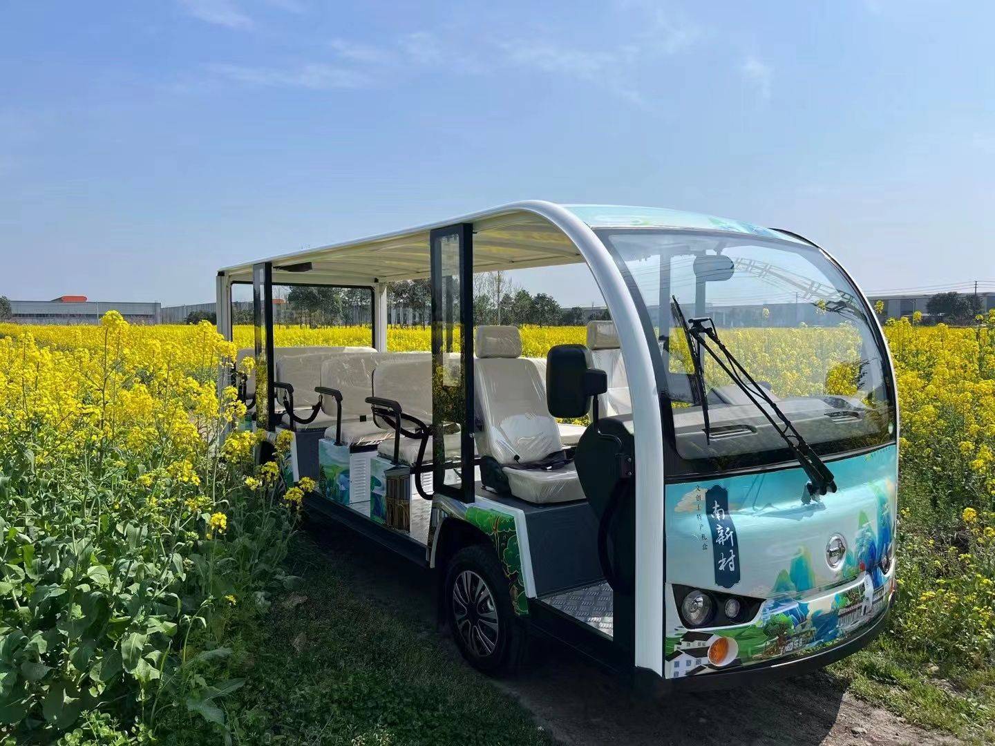 四川重庆14座旅游电动观光车,助力乡村振兴项目_游客_车辆_运营