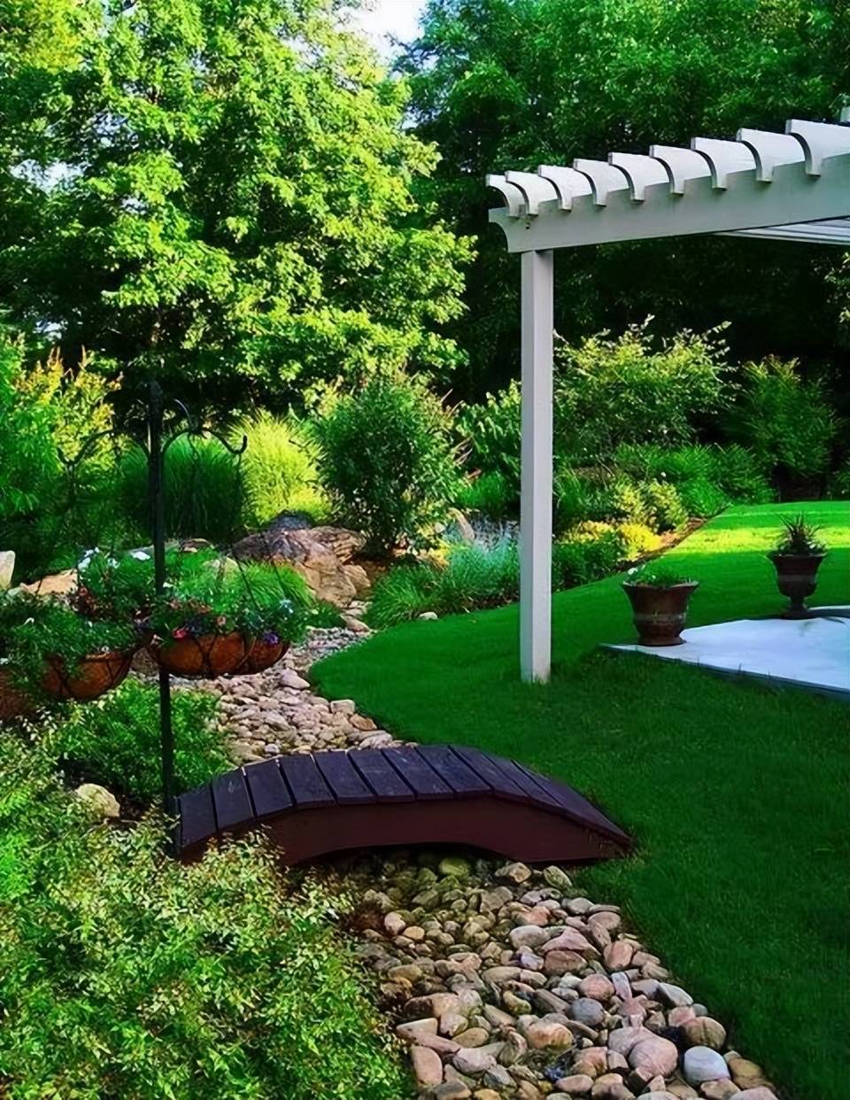 庭院旱溪景观怎么做?其实很简单哦~_水景_时候_素土