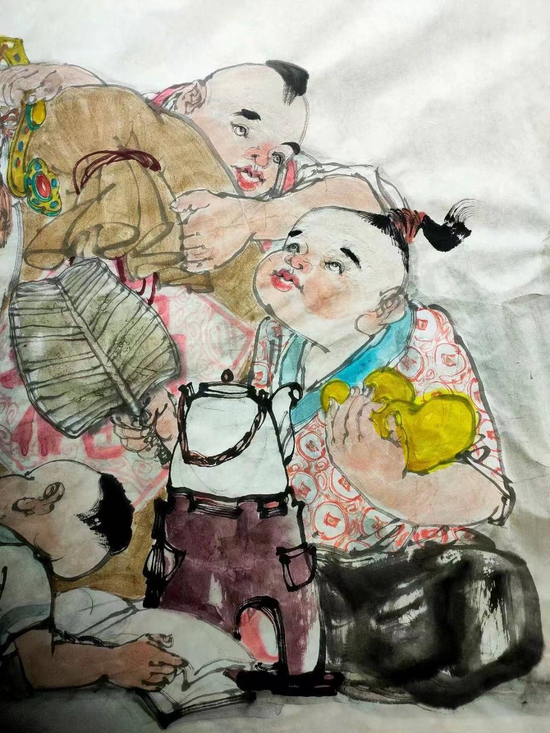 张智栋《佛缘欢喜》人间弥勒作品_童子_雪窦山_圣坛