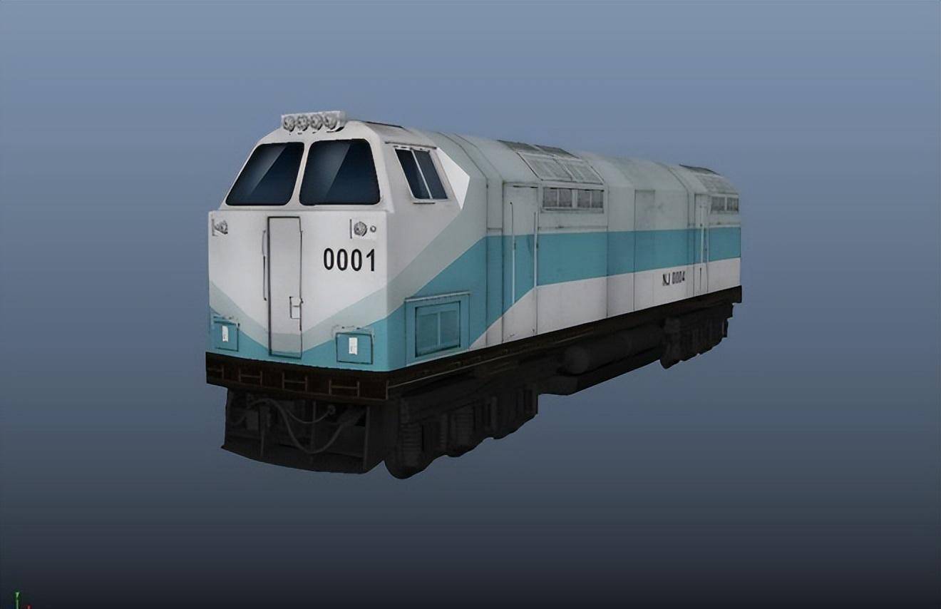 这就是美国通用电气公司为中国定制的这台火车头,编号为nj2.