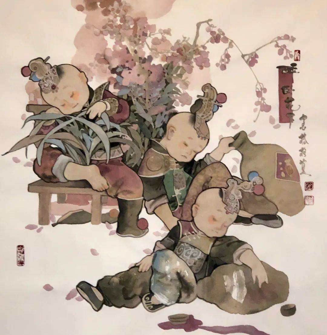 作品欣赏:金格格,满族,中国美术家协会会员,任教于清华大学美术学院