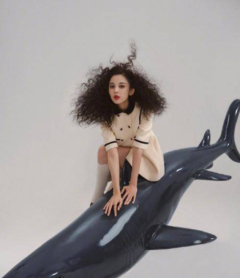 娜扎大胆尝试朋克爆炸头,用脸"鲨"人,这发量你羡慕了吗?