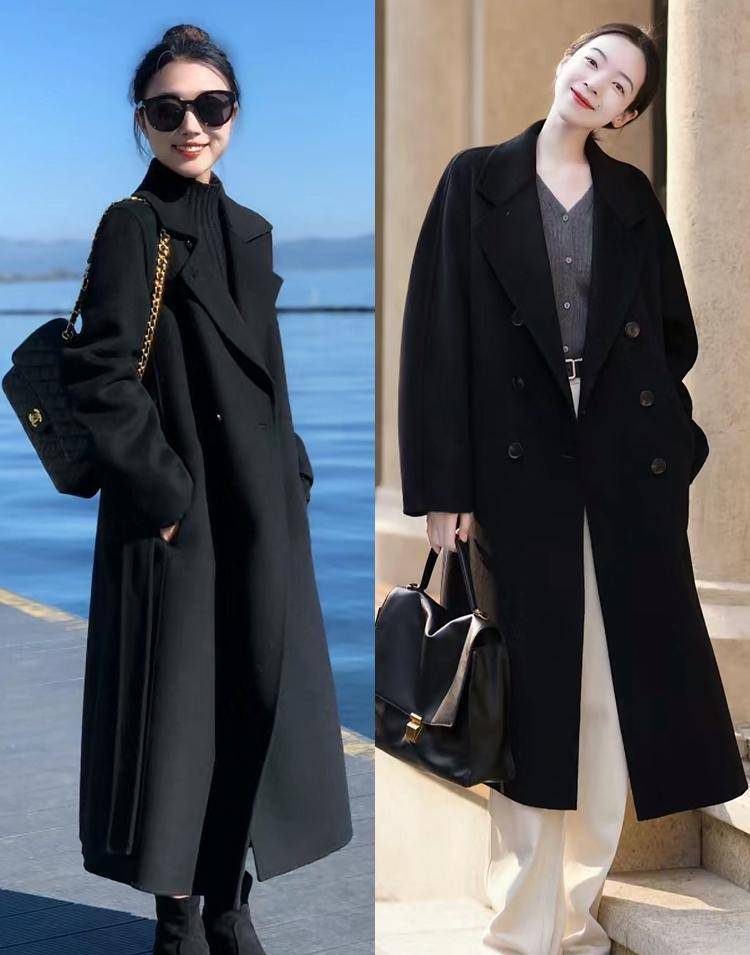 穿黑外套的四个技巧,冬天相应穿搭,时尚优雅又优雅