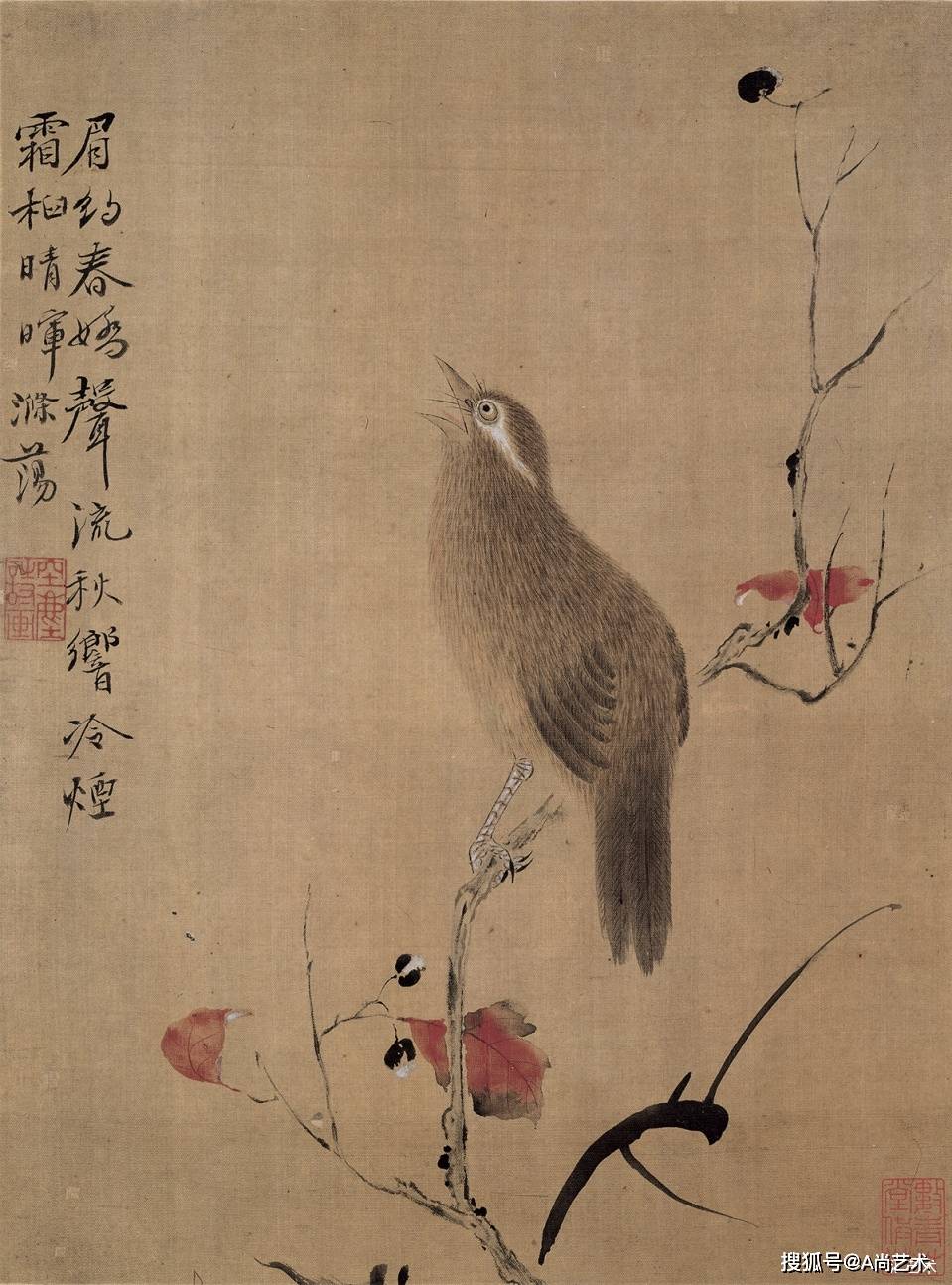 历代名画 // 恽寿平绘画作品_花卉画_图册_花鸟