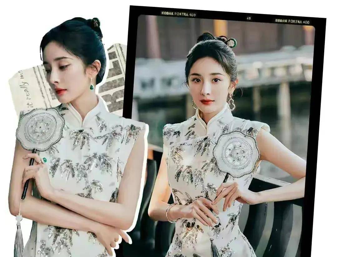 杨幂的"渣女站姿"火了!腰和屁股凹成90度,这谁能顶得住?