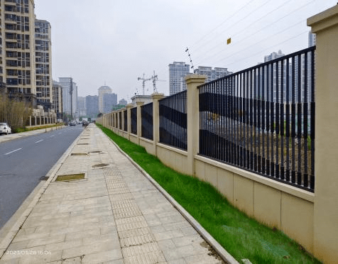 五岳观水厂"旧貌"换"新颜"_围墙_形象_改造