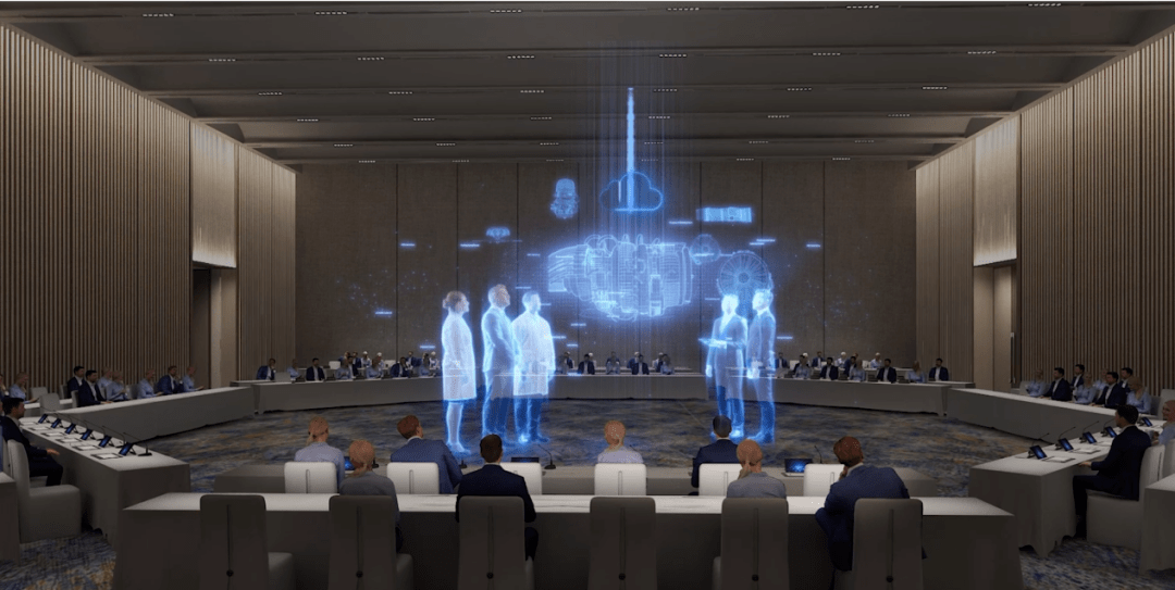 每个用户都可拥有自己的独立虚拟形象,这些形象可全息投影至会议现场