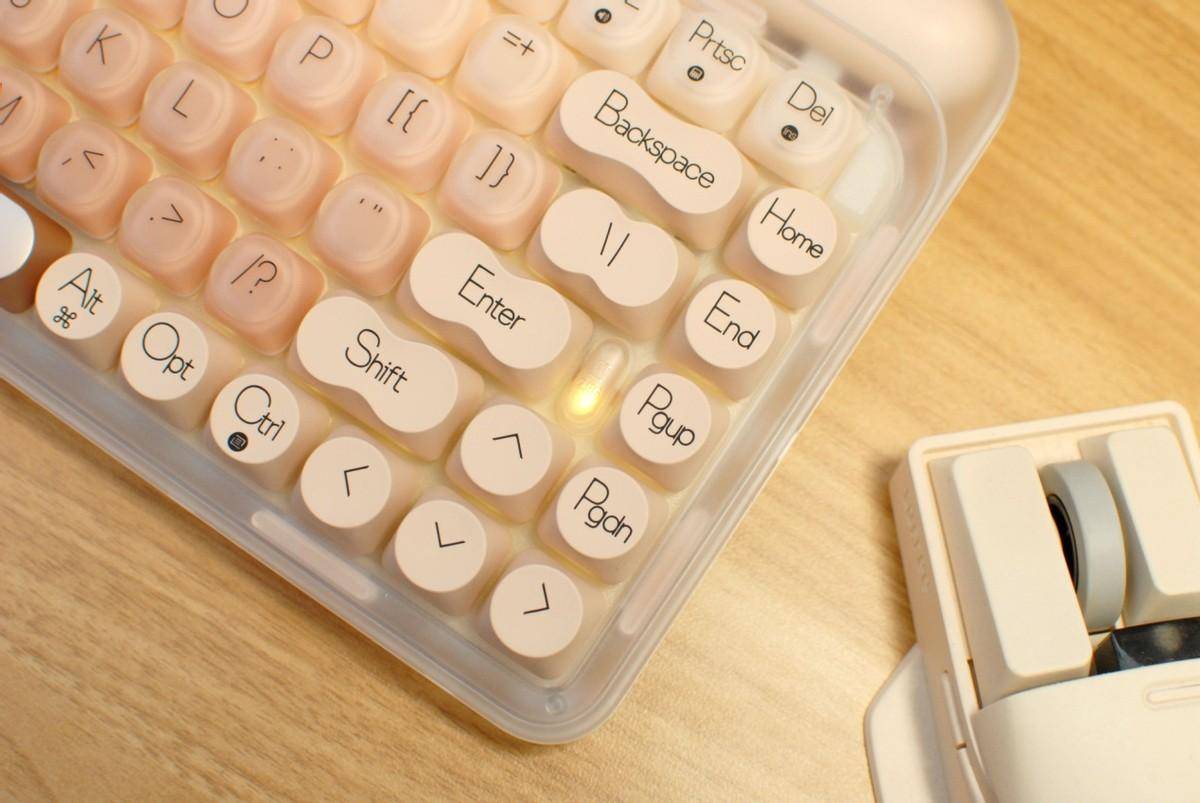 女生专属，最强颜值机械键盘洛斐Lofree粉底液来了