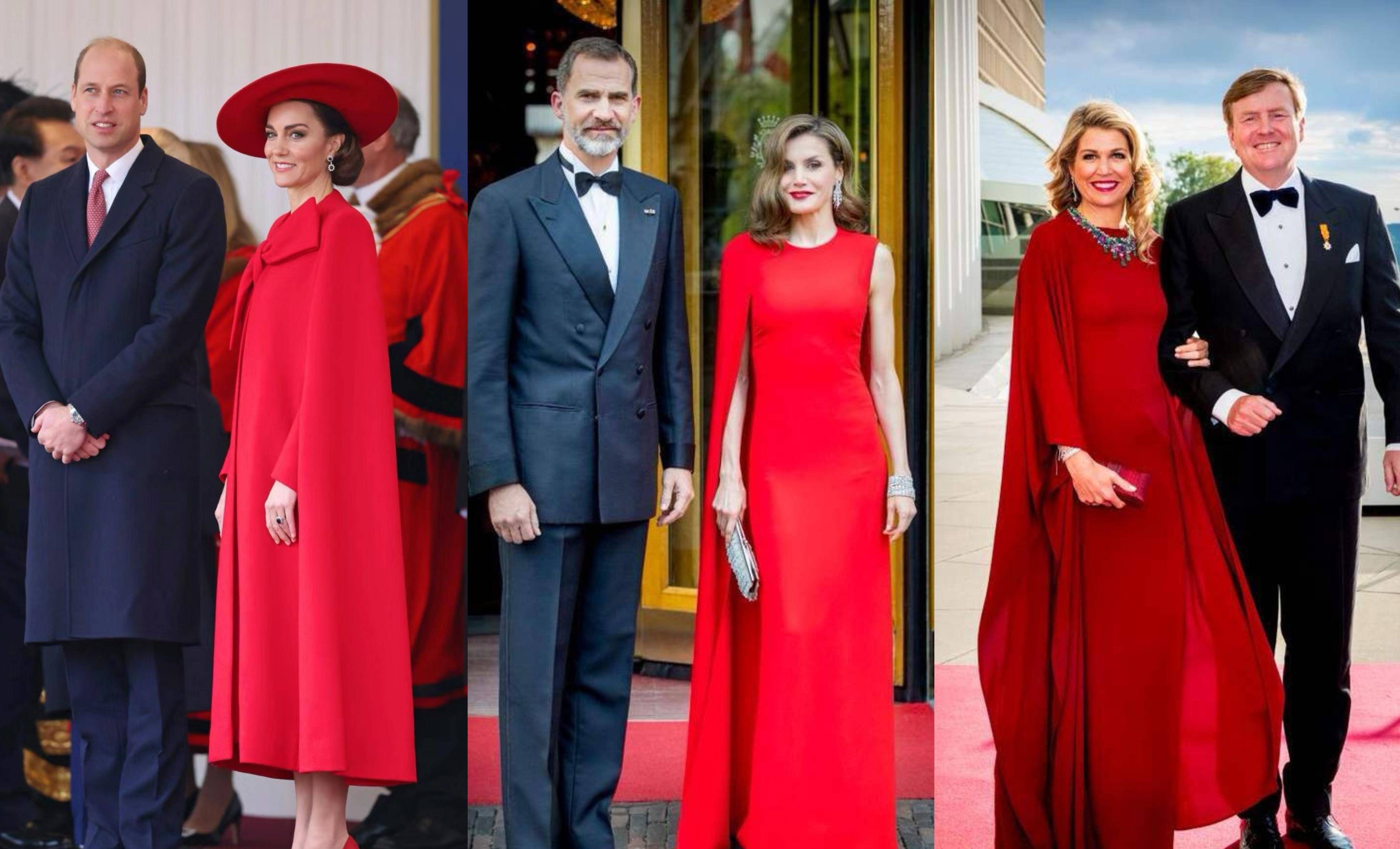 穿斗篷的凯特王妃和女王气场十足,梅根看上去精神抖擞_连衣裙_国王