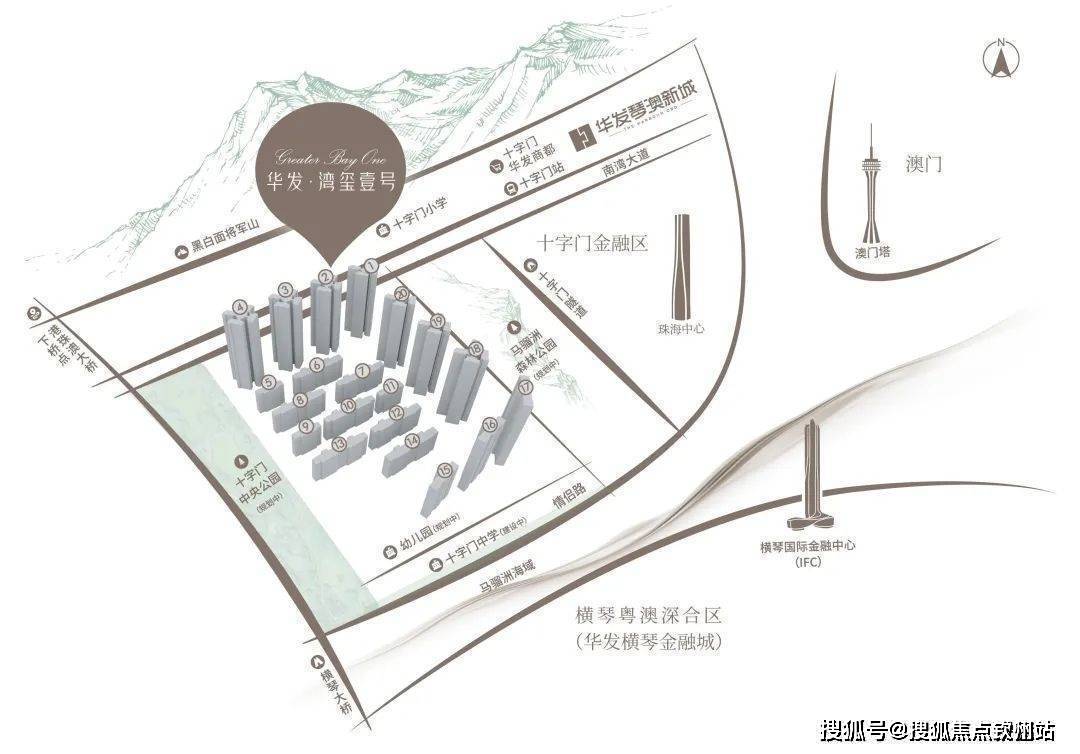 ▽項目背靠24km05黑白麵將軍山,西環5.2萬㎡十字門公園,東鄰18.