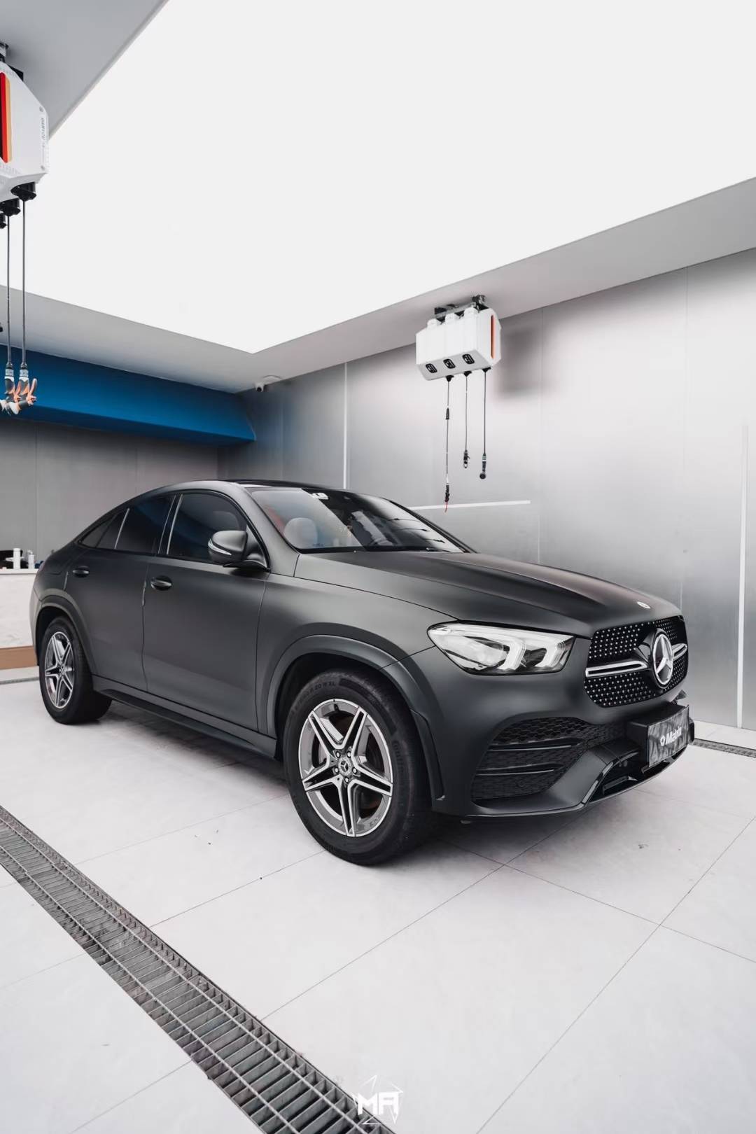 奔驰gle矩阵改色膜消光暗影黑,沉着,冷静,绝对的黑色_搜狐汽车_搜狐网