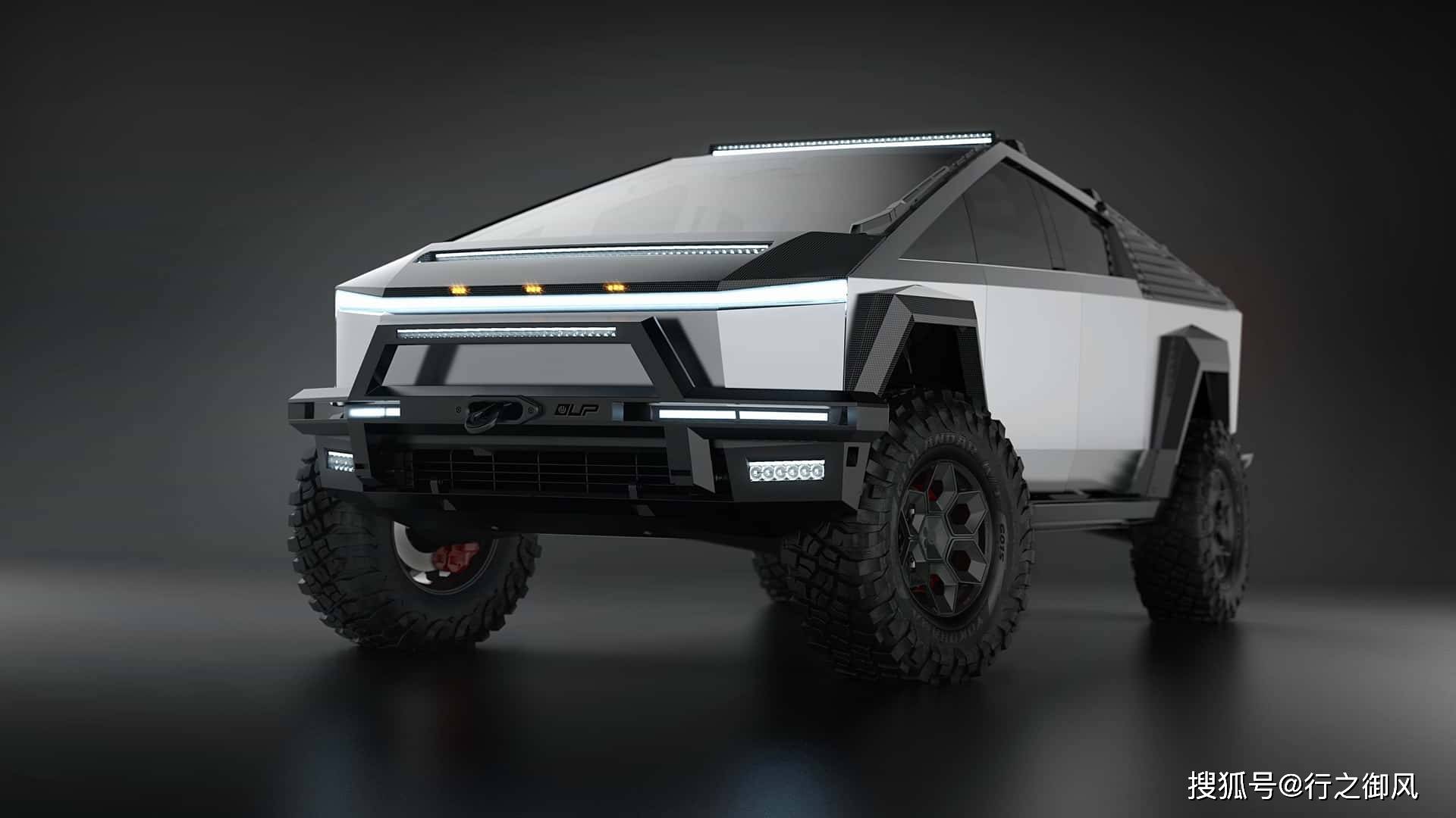 硬汉行头:tesla cybertruck改装套件_搜狐汽车_搜狐网