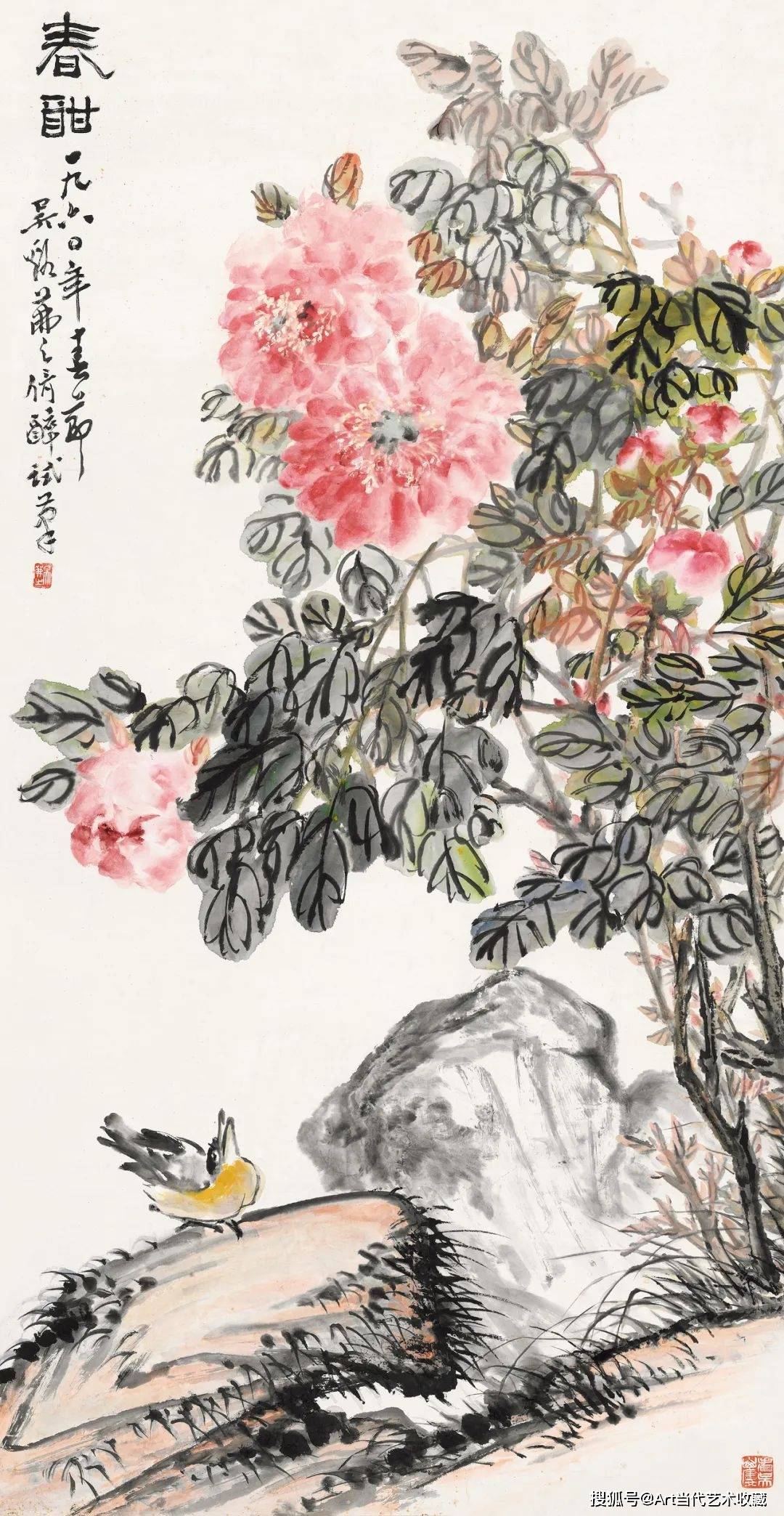 吴茀之写意花鸟画欣赏图片