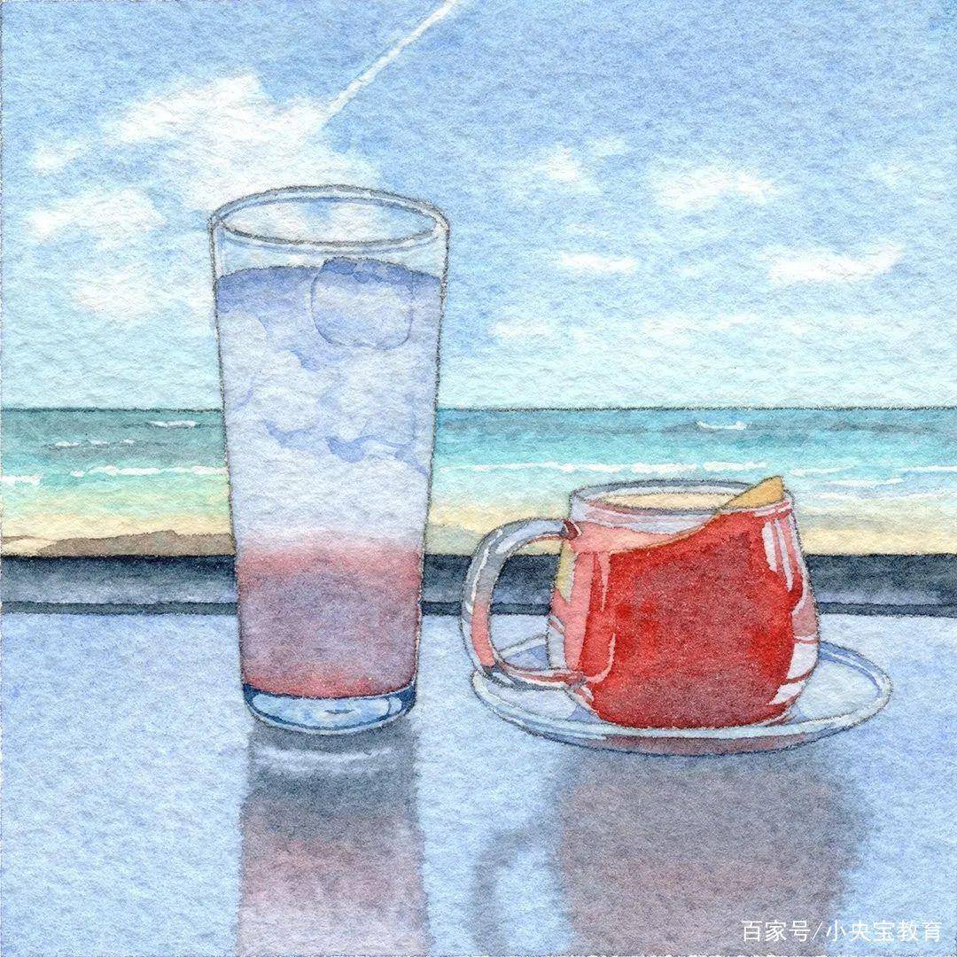 小央宝国际艺术:多幅非常清新,非常唯美,非常治愈的水彩画!