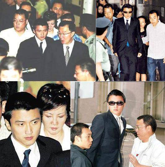 有撞人不慎失控撞上路边的花坛2002年谢霆锋驾驶法拉利超速行驶"顶包