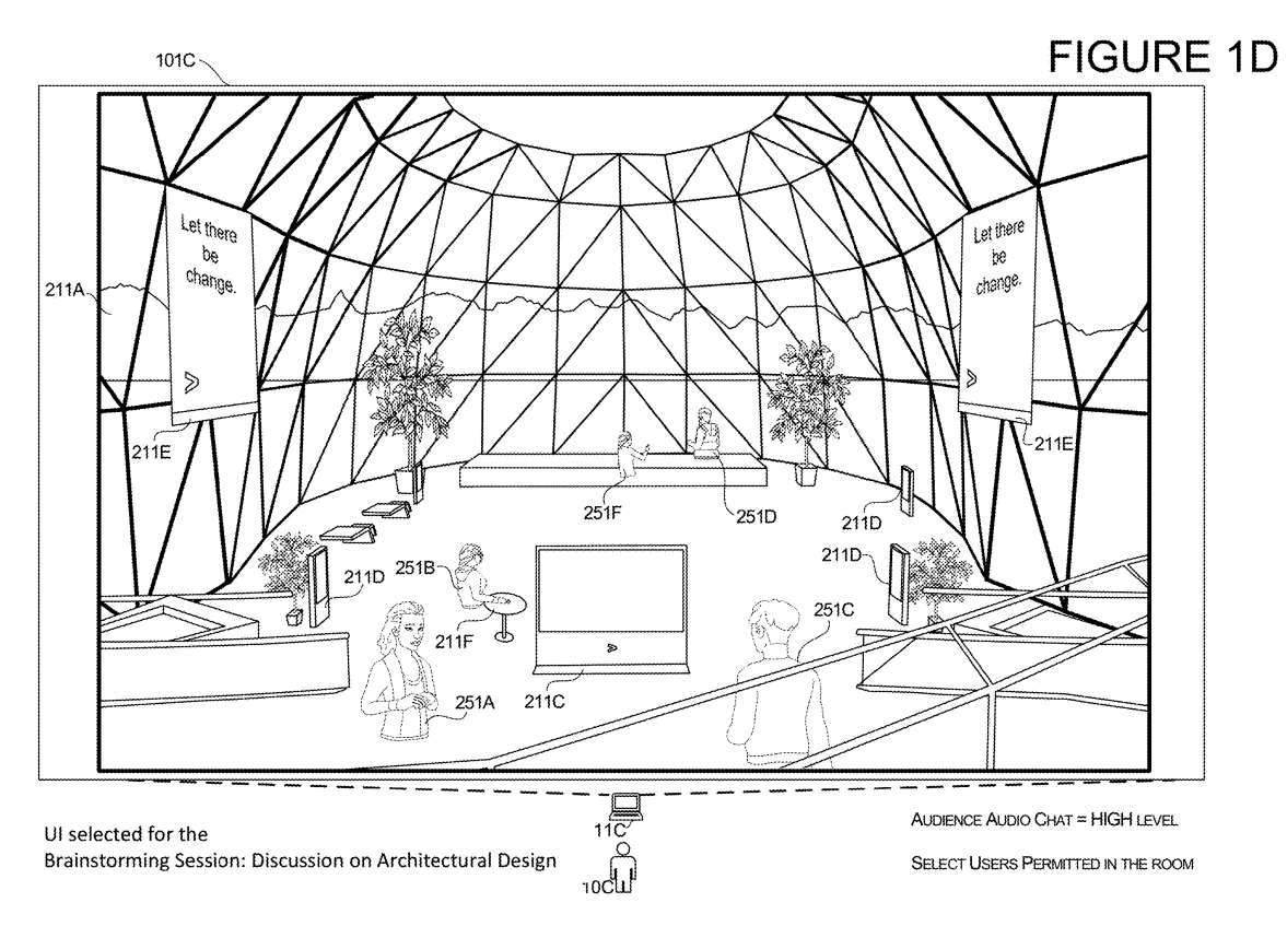 微軟專利分享根據會議議程去動態控制元宇宙會議的環境