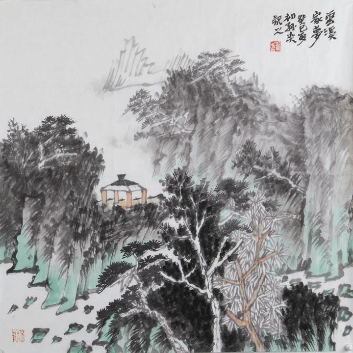 中國美協會員孫奕作品桐鄉站,德清站參展畫家:楊國平,莊乾梅,祝夫剛