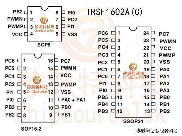 矽源特chipsourcetek-trsf1602a(c)是一款高性能的16位mcu_支持_portc