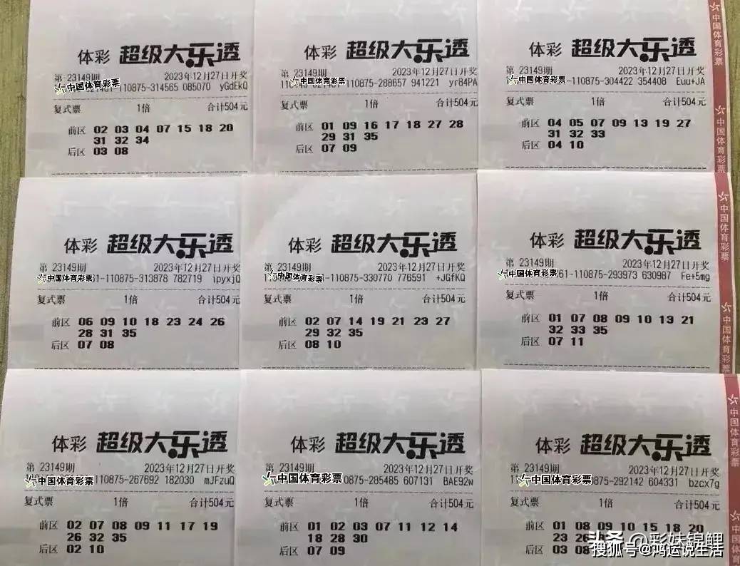 大乐透23149期:9张万元票帅气十足,4胆全包胆拖惹人喜爱_生活_收获