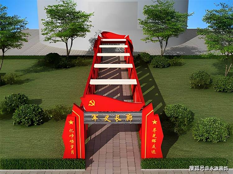 军史长廊是一个抽象概念,严格意义上讲是一种以军史为主题的文化景观