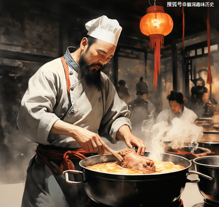 用現代的話來說,州橋夜市就是汴京城內的美食街,從朱雀門出來,往龍津