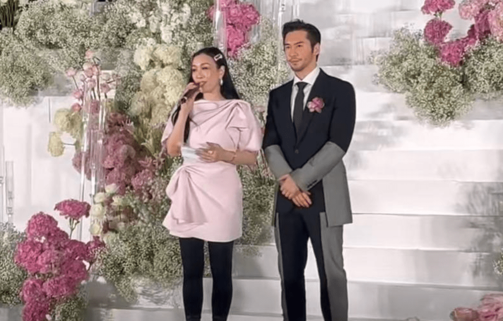 一,张伦硕夫妇回老家参加弟弟婚礼,年过半百的钟丽缇风韵犹存!