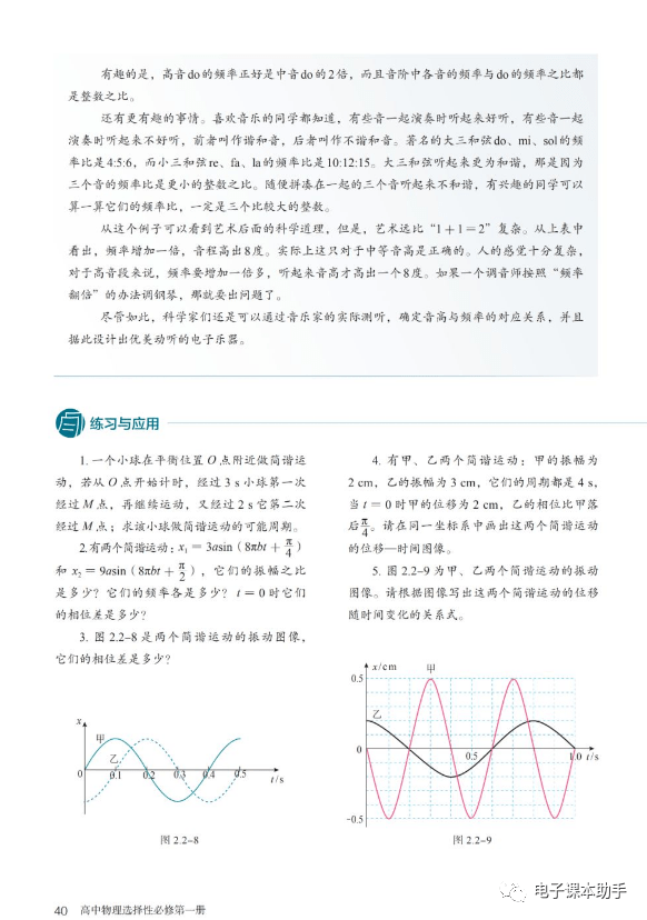 人教版高中物理选择性必修一电子课本(高清完整版)