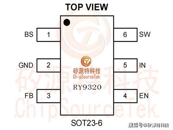 矽源特chipsourcetek-ry9320是內mosfet同步,整流,降壓