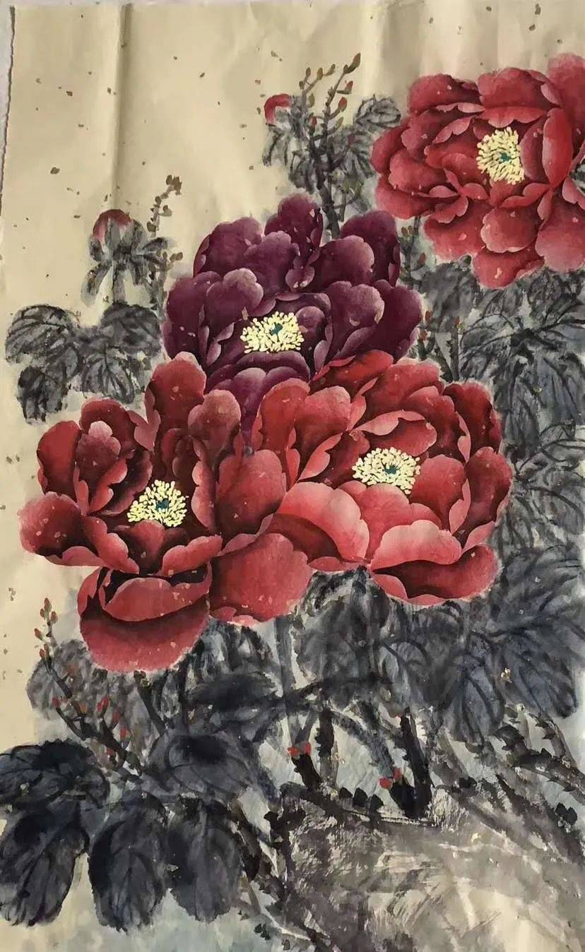 龙行龘龘 时代新秀||2024新年金晓海作品赏析_兰花_绘画_西画