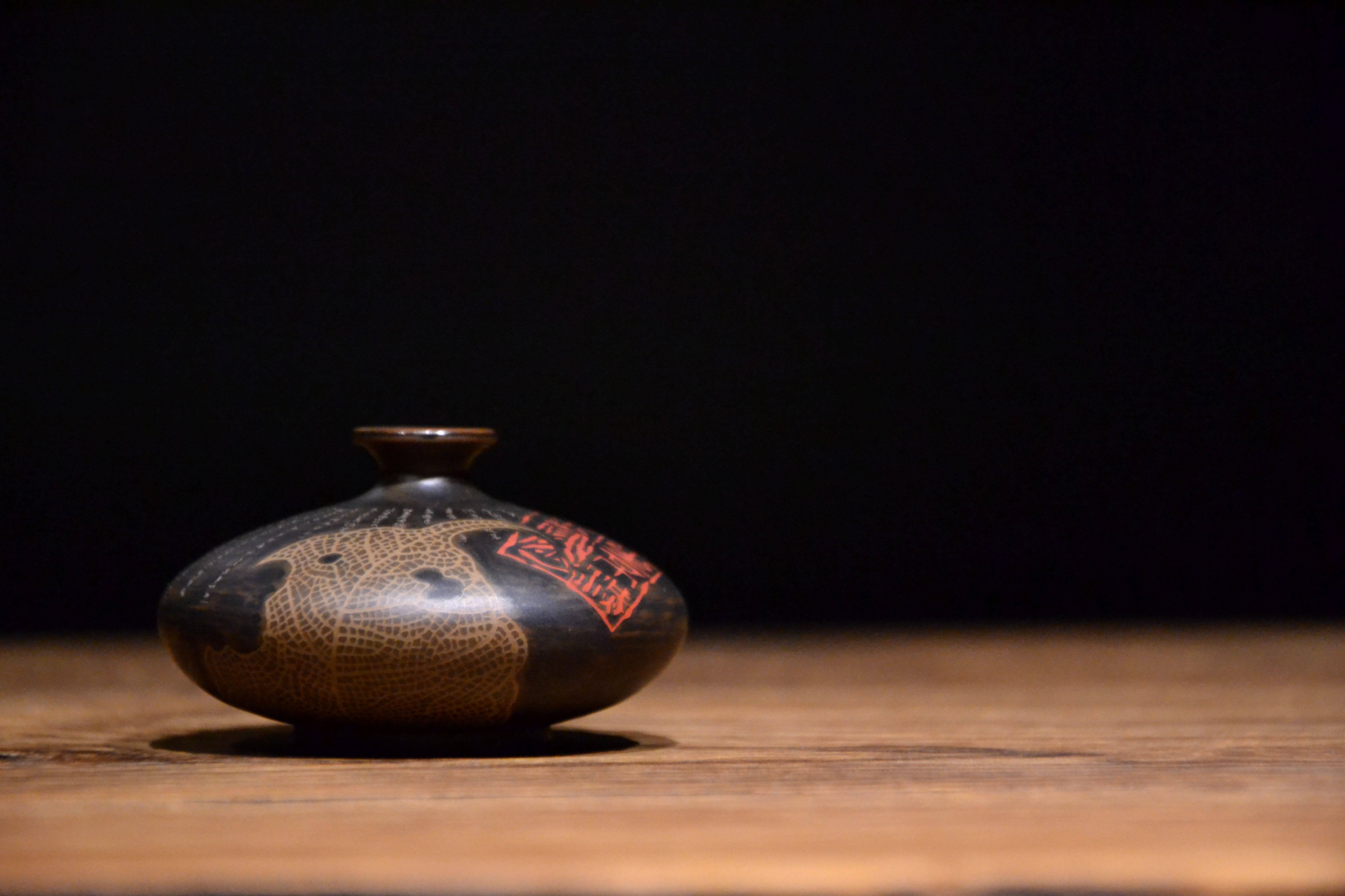 陈七铭——建水紫陶菩提心经壶,传统工艺,新颖设计,可谓一叶世界_作品