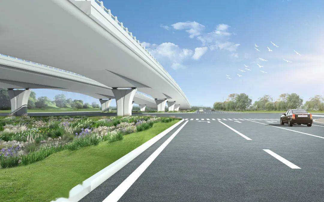 95抢先看效果图↓工程内容:道路工程,桥涵工程,排水工程,海绵工程