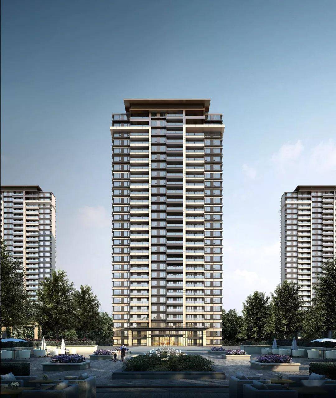 位于  无锡康桥府社区内部中轴之上 前与叠墅区相连,无视野遮挡的央景