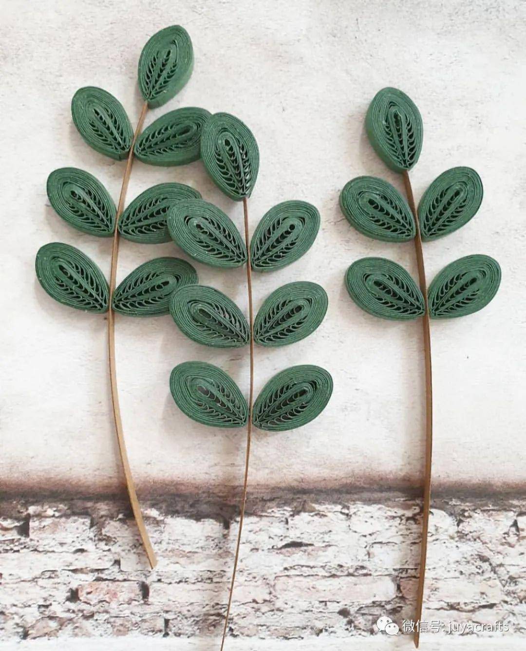 【大师作品】金海敬的衍纸叶子_造型