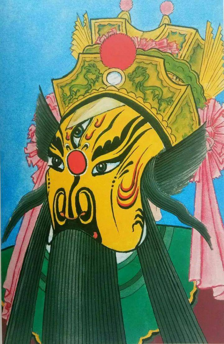 通渭老人刘尚贤和他的秦腔脸谱