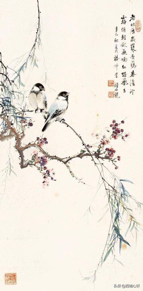 颜伯龙小写意精品花鸟38幅