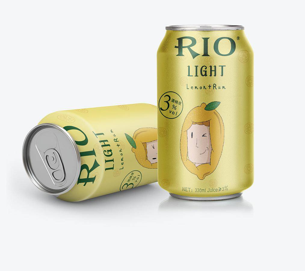 rio鸡尾酒经典款包装设计升级了!满屏的潮流感!