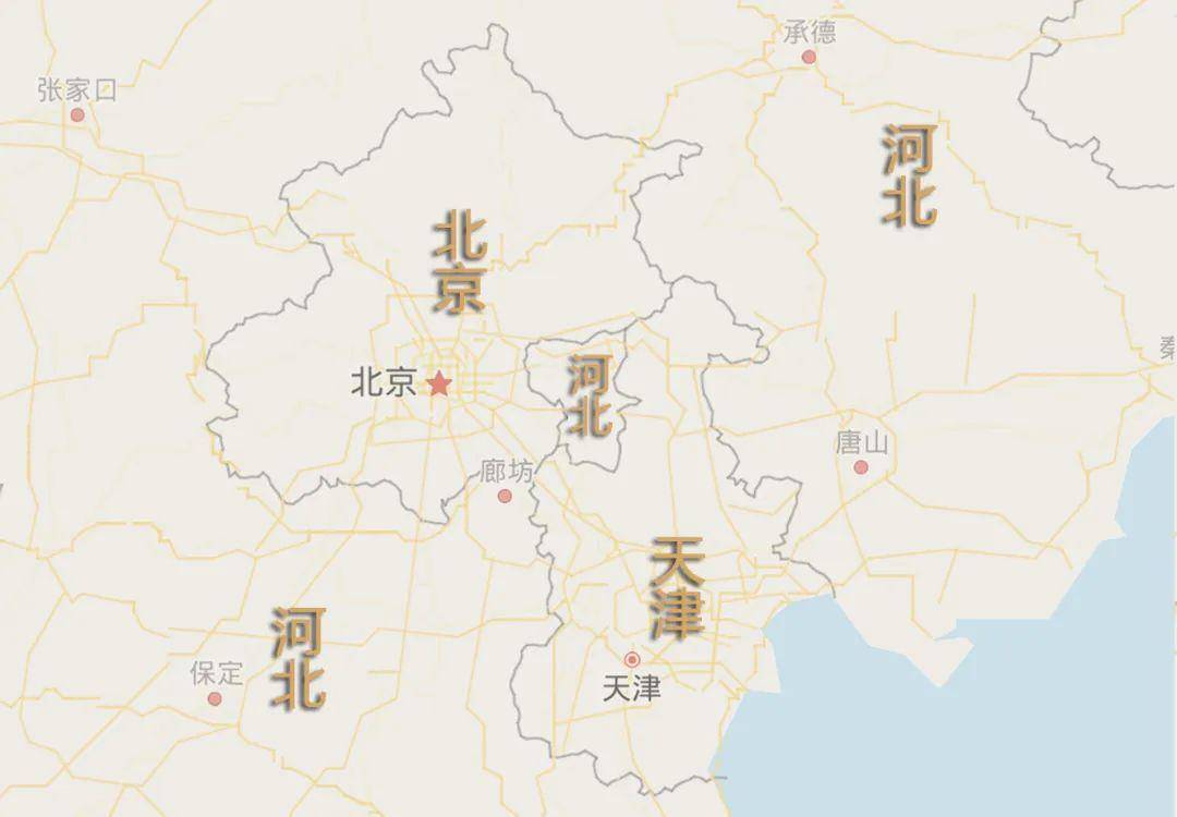 北京河北地图 交界处图片