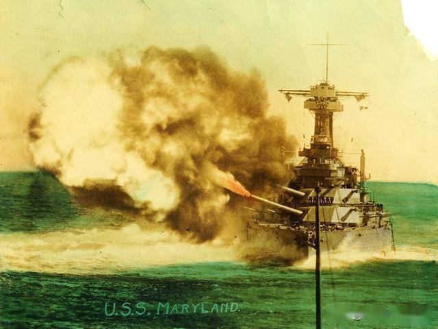 战列舰的最后对决:7艘一战老式战列舰,406毫米舰炮齐射_手机搜狐网