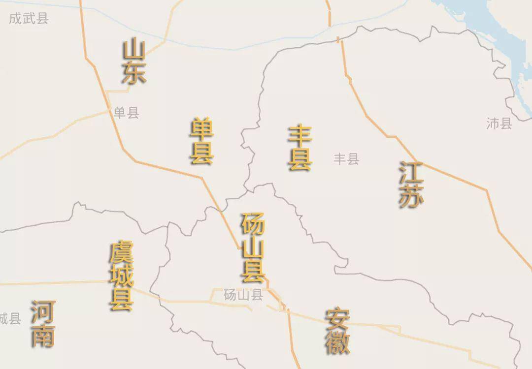 安徽与山东交界地图图片