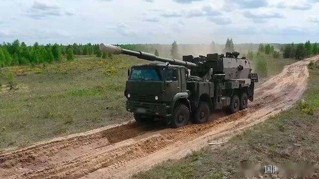 俄罗斯联盟sv榴弹炮轮式型号测试无人炮塔结构性能优异