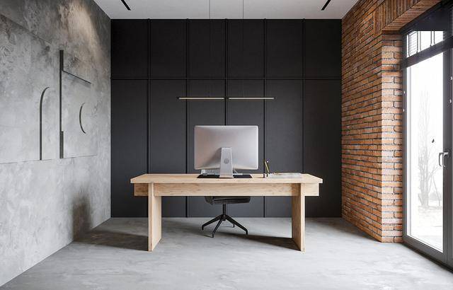 工业风格的豪华住宅儿童房里的悬空吊床看起来太危险