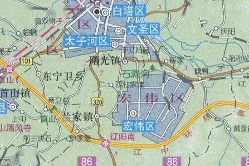 辽阳市文圣区规划图图片