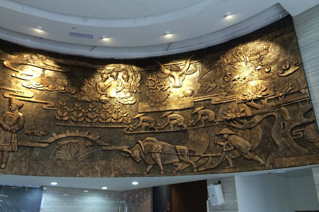 农耕博物馆浮雕设计_浮雕_设计