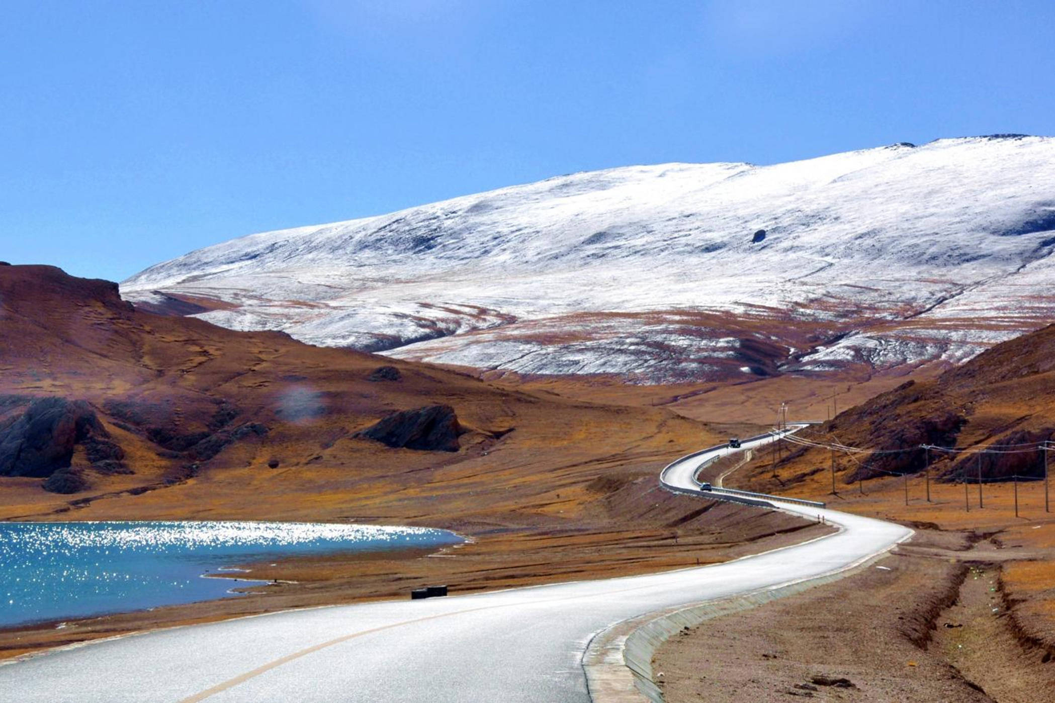 那曲羌塘境内的g317风情