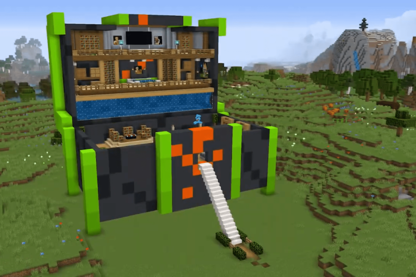 mc动画:如何建造黑曜石宝箱